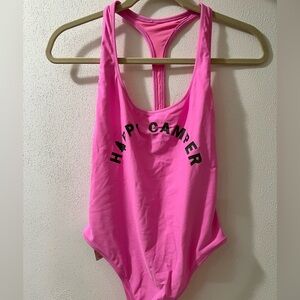 Aerie Pink 'Happy Camper' One Piece Swimsuit